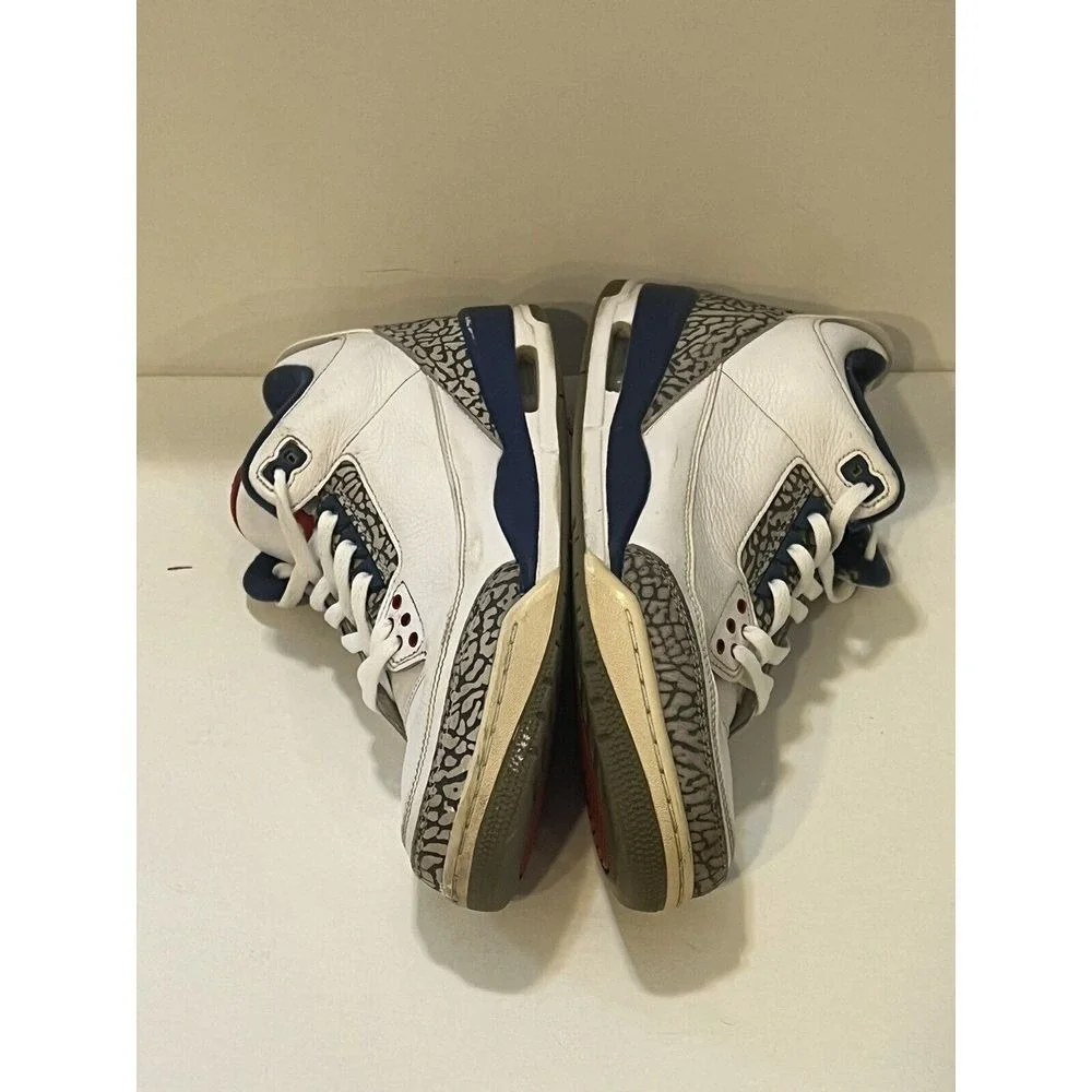 Jordan 3 Retro True Blue‎ Mens 8.5 White OG Nike Air Basketball Streetwear Retro